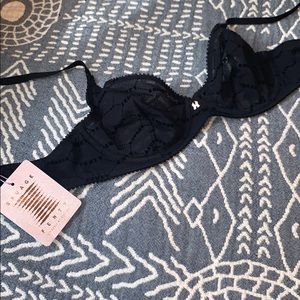 Savage X Fenty Flocked Logo Unlined Bra